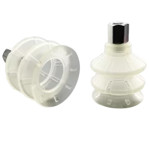 Bellows vacuum cup diam. 52 mm (2.5 bellows) TPU transparent, with Fitting G1-4-female