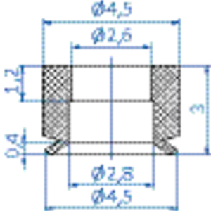 Flat-vacuum-cup-diam.-4.5-mm-silicone-transparent