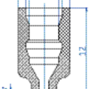 Flat-vacuum-cup-diam.-4.5-mm-silicone-transparent