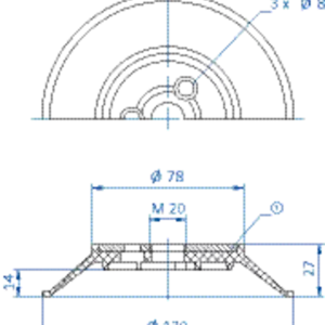 Flat-vacuum-cup-diam.-130-mm-NR-black