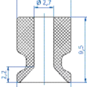 Flat-vacuum-cup-diam.-8-mm-NR-black