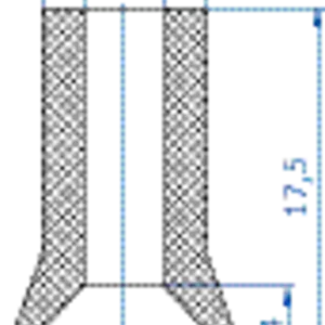 Flat-vacuum-cup-diam.-12-mm-NR-brown