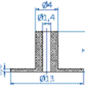 Flat-vacuum-cup-diam.-13-mm-silicone-transparent