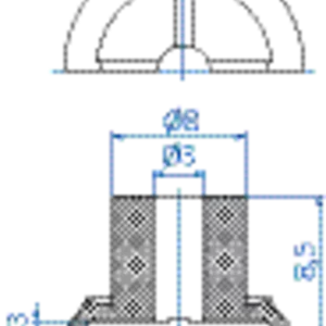 Flat-vacuum-cup-diam.-14-mm-NBR-black