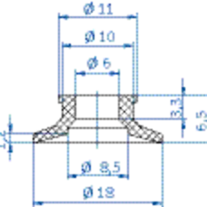 Flat-vacuum-cup-diam.-18-mm-NR-beige