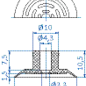 Flat-suction-cup-diam.-24-mm-NR-beige