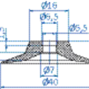 Flat-vacuum-cup-diam.-40-mm-CR-black