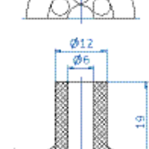 Flat-vacuum-cup-diam.-25-mm-NR-natural