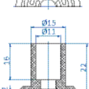 Flat-vacuum-cup-diam.-29-mm-NR-black