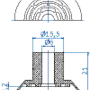 Flat-vacuum-cup-diam.-34-mm-NR-beige