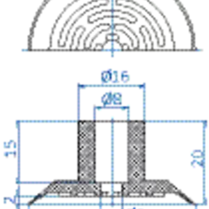 Flat-vacuum-cup-diam.-40-mm-NR-black