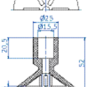 Flat-vacuum-cup-diam.-63-mm-cR-red