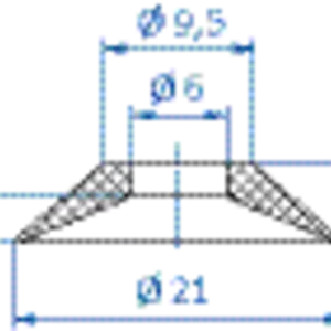 Flat-vacuum-cup-diam.-21-mm-NR-beige