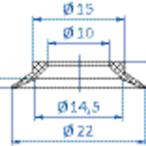 Flat-vacuum-cup-diam.-22-mm-NR-black