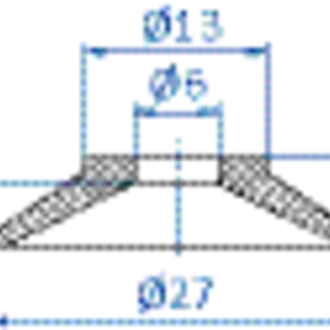 Flat-vacuum-cup-diam.-27-mm-NR-grey