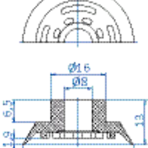 Flat-vacuum-cup-diam.-32-mm-NR-beige