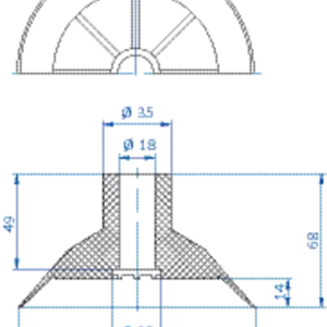 Flat-vacuum-cup-diam.-120-mm-NR-black