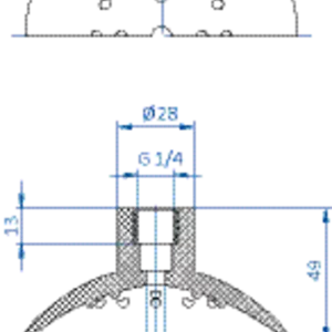 Flat-vacuum-cup-diam.-100-mm-NBR-black