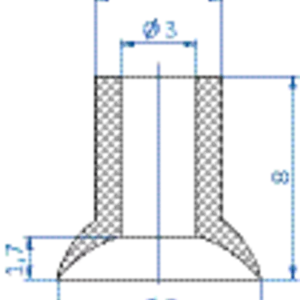 Flat-vacuum-cup-diam.-8-mm-NR-black