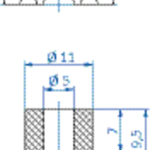 Flat-vacuum-cup-diam.-18-mm-NR-black