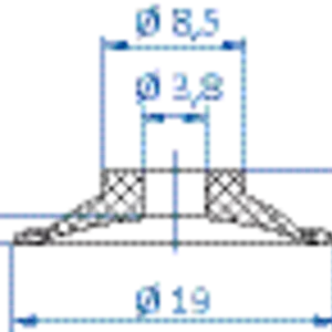 Flat-vacuum-cup-diam.-18.5-mm-NR-black