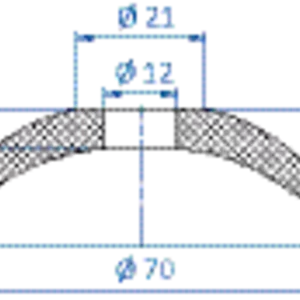 Flat-vacuum-cup-diam.-70-mm-NR-beige