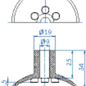 Flat-vacuum-cup-diam.-61-mm-NR-black