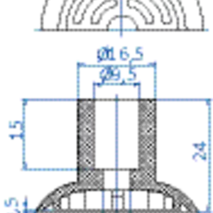 Flat-vacuum-cup-diam.-34-mm-NR-beige