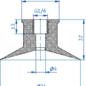 Flat-vacuum-cup-diam.-75-mm-NR-beige