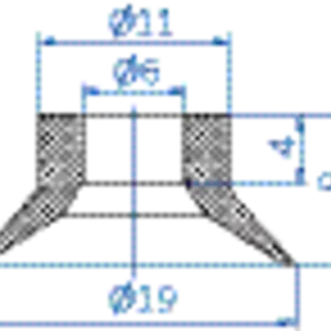 Flat-vacuum-cup-diam.-19-mm-silicone-transparent