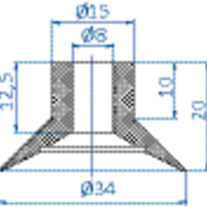 Flat-vacuum-cup-diam.-34-mm-NR-black