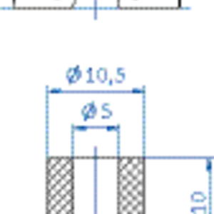 Flat-vacuum-cup-diam.-18-mm-NBR-black