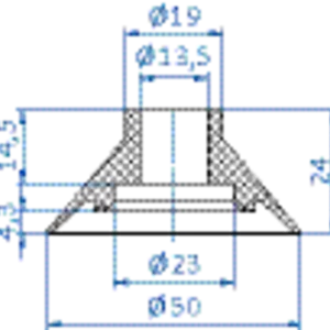 Flat-vacuum-cup-diam.-50-mm-CR-black