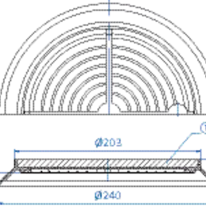 Flat-vacuum-cup-diam.-240-mm-SBR-black
