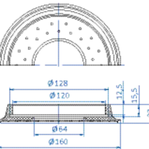 Flat-vacuum-cup-diam.-160-mm-NR-black