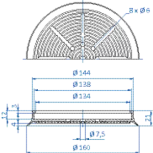 Flat-vacuum-cup-diam.-160-mm-NBR-black