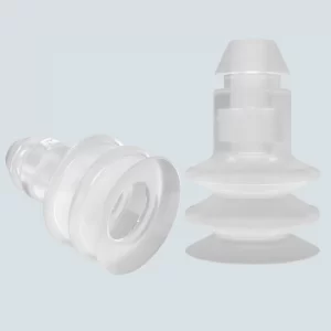 Plug-In cup diam. 20 mm (2,5 Bellows) silicone transparent 55° Shore