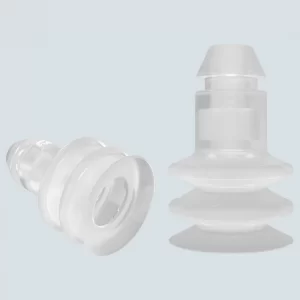 Plug-In cup diam. 40 mm with SW 1,5 mm silicone transparent 55° Shore