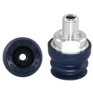 Bellows vacuum cup diam. 22 mm (1,5 bellows) NBR blue, with fitting M10-male