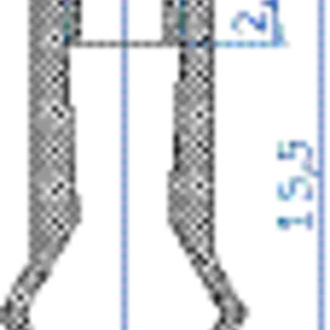 Bellows vacuum cup diam. 8 mm (1.5 bellows) silicone transparent