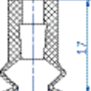 Bellows vacuum cup diam. 11 mm (1.5 bellows) NBR black