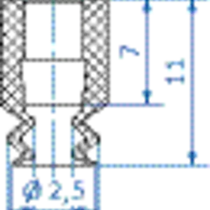 Bellows vacuum cup diam. 5 mm (1,5 bellows) Silicone transparent