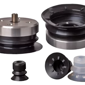 Bellows vacuum cup diam. 15 mm (1.5 bellows) silicone black, antistatic