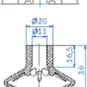 Bellows vacuum cup diam. 56 mm (1.5 bellows) silicone transparent
