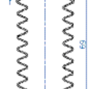 Bellows vacuum cup diam. 40 mm (8.5 bellows) silicone transparent