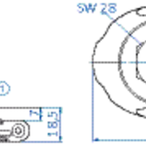 Fitting with filter screen G1/8-female