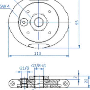 Fitting with filter screen G3/8-female