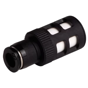 Closed silencer for ejectors diam. 4 mm