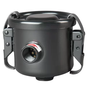 Vacuum filter with paper cartridge connections: G3/8-female, max. capacity: 25 m³/h