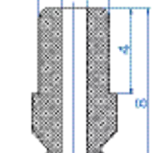 Flat-vacuum-cup-diam.-4-mm-silicone-black,-antistatic